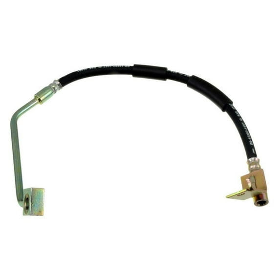 KarParts360 For Eagle Vision 1993 94 95 96 1997 Brake Hose | Black | Stamped Steel | Flexible Hose | Banjo End 1 | Treated Steel End 1 | 14.5 Inches Axis 1 Length | Replacement For 4779032, 4779120AA