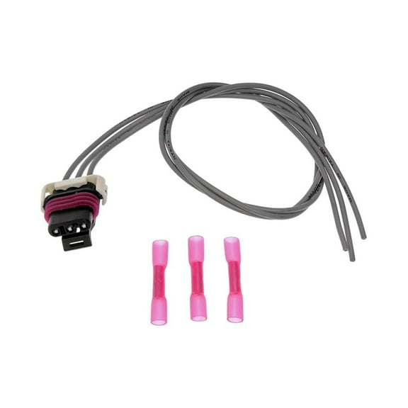 KarParts360 Electrical Pigtail | Plastic Material | Butt Terminal | Female Terminal Gender | 3 Terminal Quantity | 18 ga. Wire Gauge Measurement | 17.32 Inches Wiring Harness Length | For 13585316