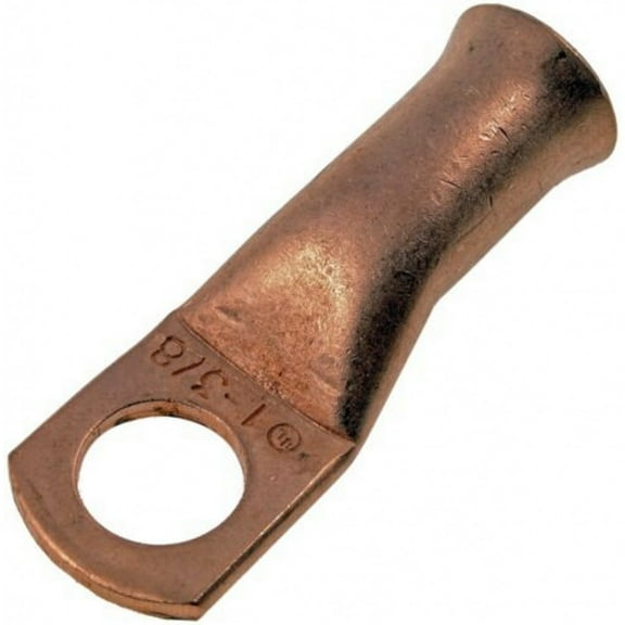 KarParts360 Electrical Wiring Lug | Copper | 1 Gauge Wire | 0.37 Inches Diameter