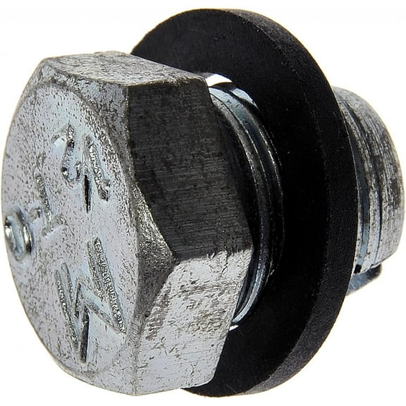 KarParts360 Engine Oil Drain Plug | Steel | Silver | 3 Bolt Grade | Conventional Drain | Oversized Oil Drain Plug | With Gasket Or Seal