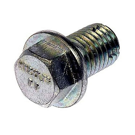 KarParts360 Engine Oil Drain Plug | Steel | Silver Color | Gasket Type | Hex Head Drive Type | Coarse Thread Type