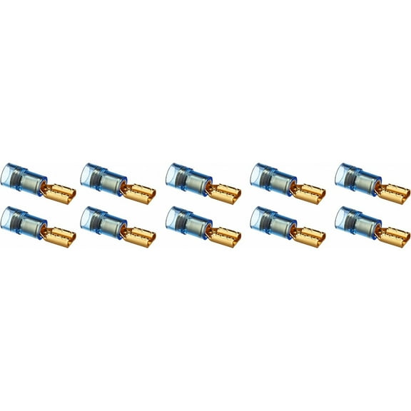 KarParts360 Female Quick Slide Terminals | Copper | Quick Slide Terminal | 0.77 Inches Connector Length | 16-14 Wire Gauge Measurement