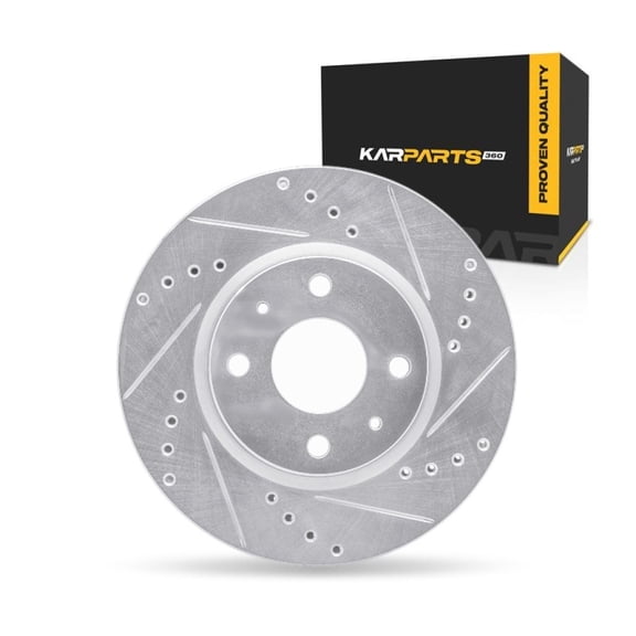 KarParts360 For Fiat 124 Spider 2017 2018 2019 2020 Brake Rotor Rear, Passenger Side | Cast Iron | Solid | 9.5 Millimeters/0.37 Inches Nominal Thickness | 280 Millimeters/11.02 Inches Outside Diamete