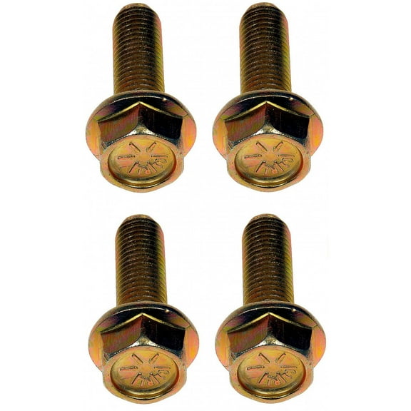 KarParts360 Flanged Bolt | Steel | Yellow Zinc | 8 Bolt Grade | Hex Head Drive | 0.5 Inches Head Tool Size