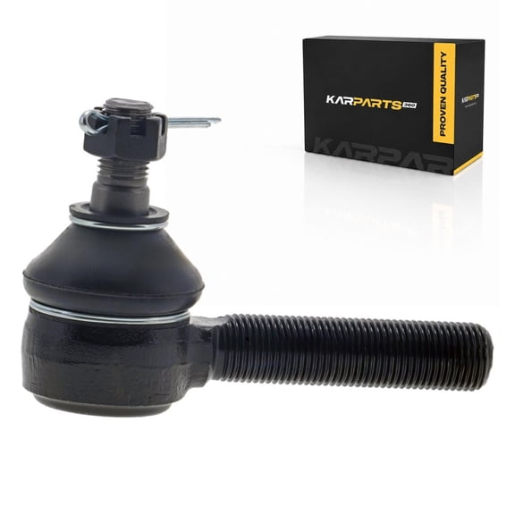 KarParts360 For 1990 1991 Chevy Tracker Tie Rod End | Rubber Dust Boot | Black Boot | Threaded Stud | M12 - 1.25 End 1 Thread Size