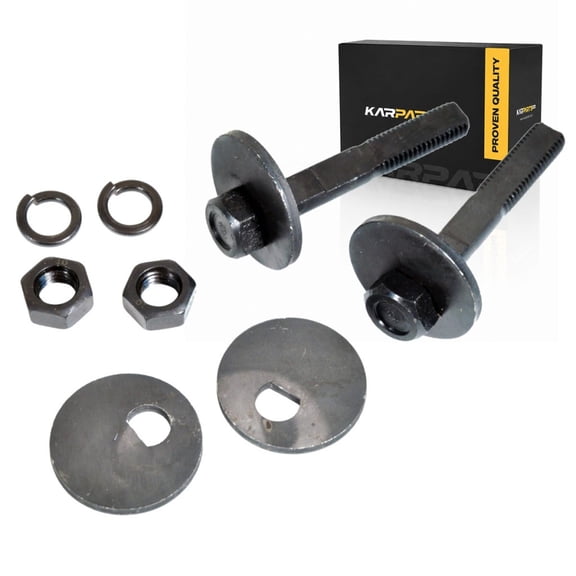 KarParts360 For 1990-2000 Chevy C2500 Alignment Camber Set | Black Bolt | Hexagonal Bolt Head | 3.94 Bolt Length | M14 - 2.0 Thread Size