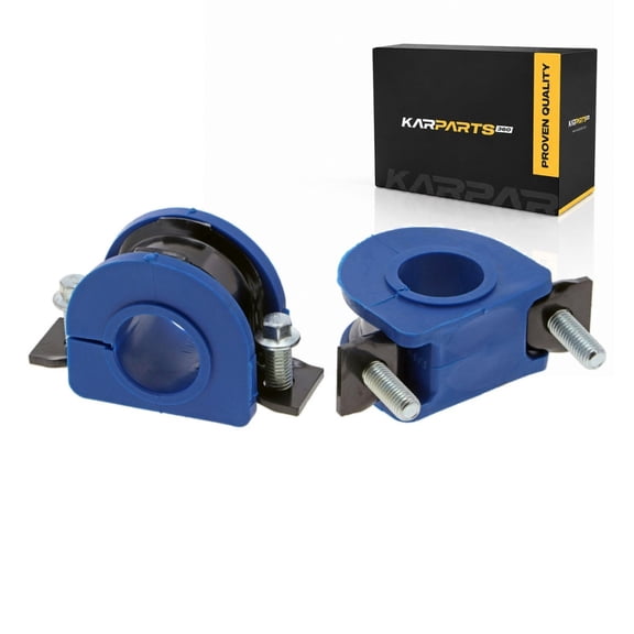 KarParts360 For 1995-2005 Chevy Blazer Stabilizer Bar Bushing Set | Rubber | Blue | 2 Bracket