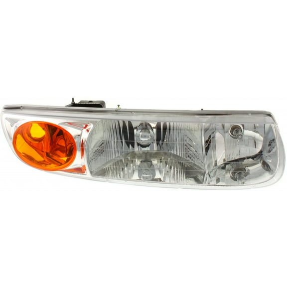 KarParts360 For 2000 2001 2002 Saturn SL Headlight Assembly Passenger Side w/ Bulbs For GM2503206