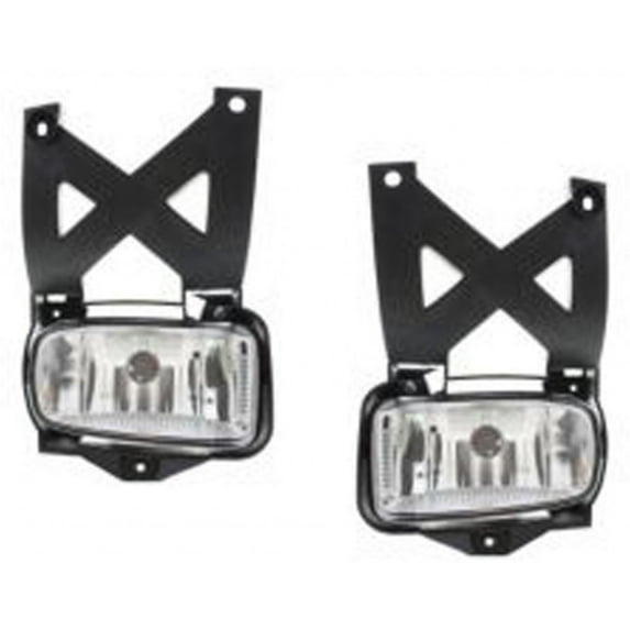For 2001-2004 Ford Escape Pair Fog Lights Driver and Passenger Side w/plastic lens FO2592190 FO2593190 | replaces YL8Z 15200AB YL8Z 15200AA