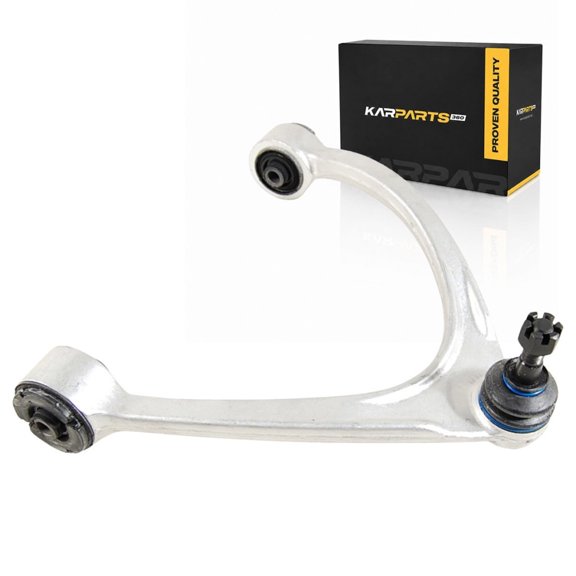 KarParts360 For 2001-2006 Lexus LS430 Control Arm and Ball Joint | Aluminum | Threaded Ball Joint Stud | Rubber Bushing | Silver Control Arm