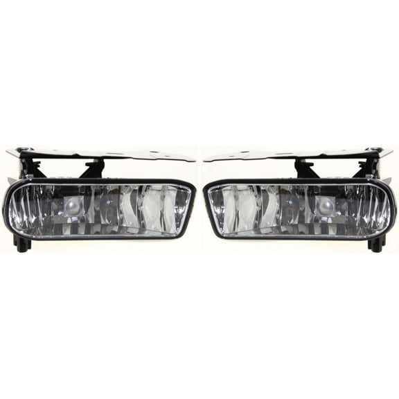 KarParts360 For 2002 2003 2004 2005 2006 Cadillac Escalade EXT Fog Light Assembly Pair Driver and Passenger Side w/ Bulbs For GM2592138 GM2593138