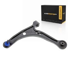 KarParts360 For 2003-2008 Honda Pilot Control Arm and Ball Joint | Sintered Metal Bearing | Threaded Ball Joint Stud | Black | Rubber Bushing