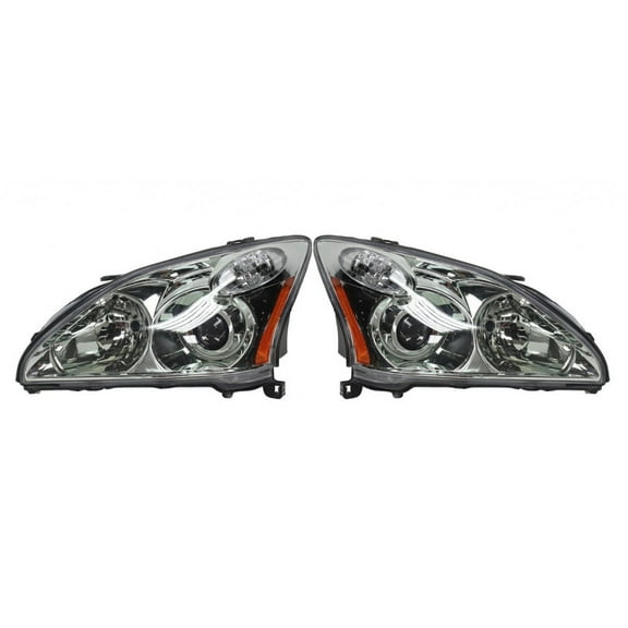 KarParts360 For 2004 2005 2006 Lexus RX330 Headlight Assembly Pair Driver and Passenger Side | HID | Replaces LX2502122 LX2503122
