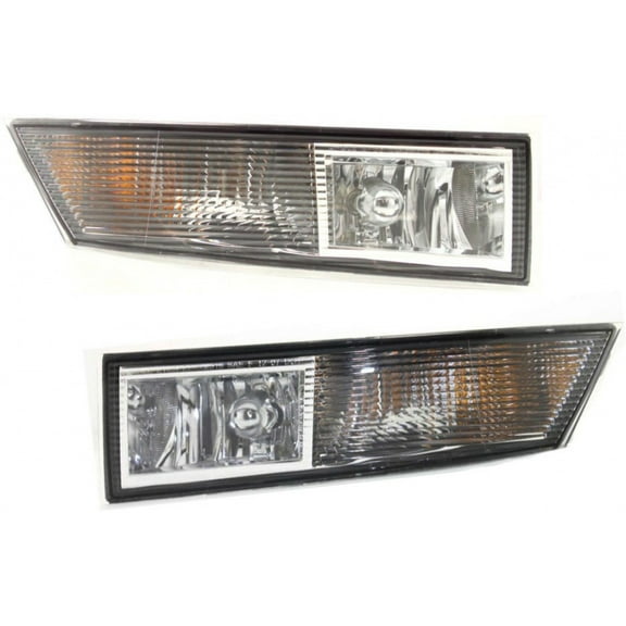 KarParts360 For 2007-2013 Cadillac Escalade EXT Fog Light Assembly Pair Driver and Passenger Side w/ Bulbs CAPA Certified For GM2592163 GM2593163