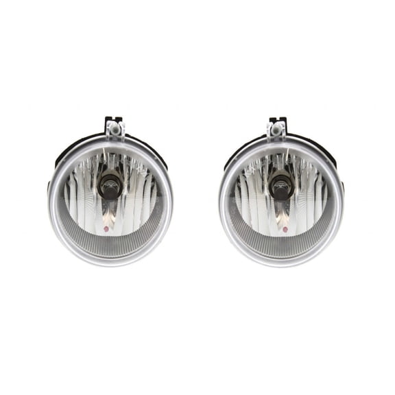 KarParts360 For 2008 2009 Dodge Caliber Fog Light Assembly Driver and Passenger Side Pair w/Bulbs Replaces CH2592137