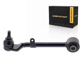 KarParts360 For 2009-2015 Honda Pilot Control Arm and Ball Joint | Steel | Unitized Ball Joint Mounting | Rubber Bushing | Black | Ball Joint End 1
