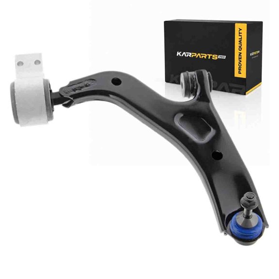 KarParts360 For 2009 Ford Flex Control Arm and Ball Joint | Sintered Metal Bearing | Blue Boot | Press In | Rubber Bushing | Threaded Stud