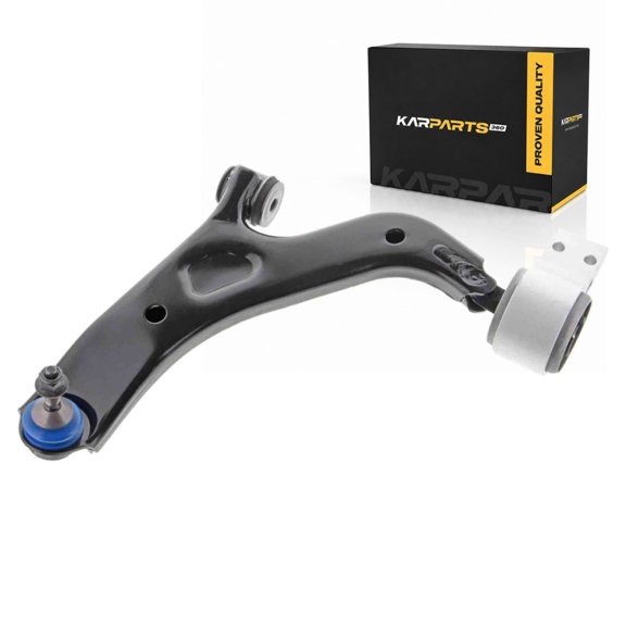 KarParts360 For 2009 Ford Flex Control Arm and Ball Joint | Sintered Metal Bearing | Blue Boot | Press In | Threaded Stud | Rubber Bushing