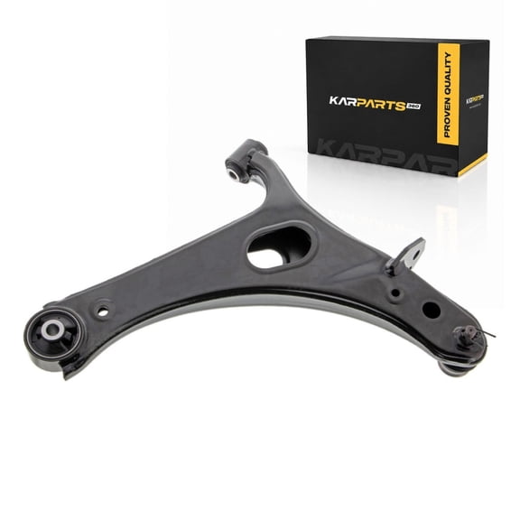 KarParts360 For 2010 11 12 13 2014 Subaru Legacy Control Arm and Ball Joint Assembly | Steel | Threaded Ball Joint Stud | Rubber Bushing | Black
