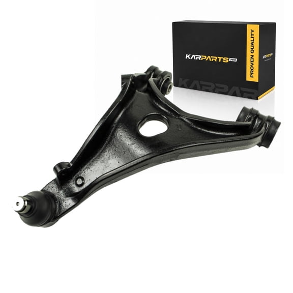 KarParts360 For 2010 11 12 13 2014 Subaru Legacy Control Arm and Ball Joint | Steel | Grooved Stud | Rubber Bushing | Black Control Arm | Pre-Greased