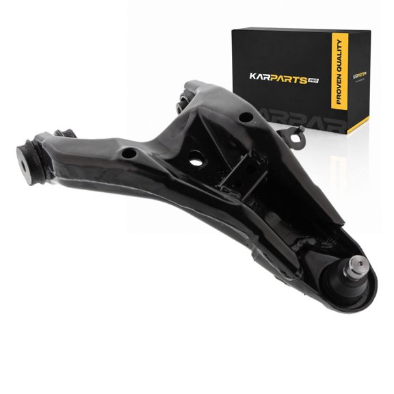 KarParts360 For 2015 16 17 18 2019 Subaru Legacy Control Arm and Ball Joint | Steel | Press In | Grooved Stud | Rubber Bushing | Black Control Arm