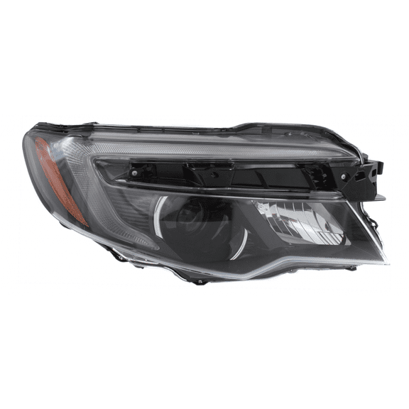 KarParts360 For 2016 2017 2018 HONDA PILOT Head Light Assembly Passenger Side w/Bulbs (Black Housing) Replaces HO2503165 CAPA Certified