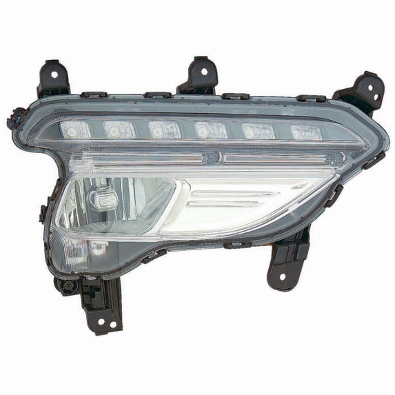 KarParts360 For 2017 2018 HYUNDAI SANTA FE SPORT Fog Light Assembly Passenger Side w/Bulbs Replaces HY2593164 CAPA Certified