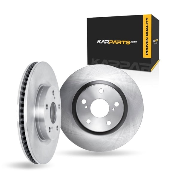KarParts360 For Acura MDX 2007-2013 Brake Rotor Set Front | Cast Iron