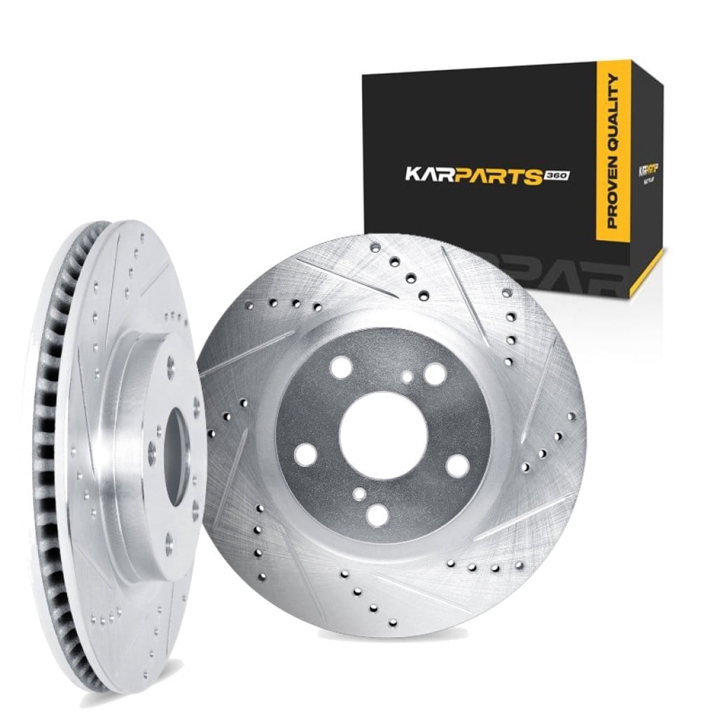 KarParts360 For Acura RDX 2019-2025 Brake Rotor Set | Front | Cast Iron ...
