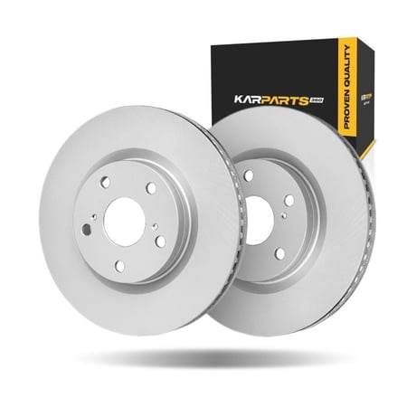 KarParts360 For Alfa Romeo Stelvio 2018-2024 Brake Rotors Rear | Plain Rotor Style | 1-Piece Rotor Construction