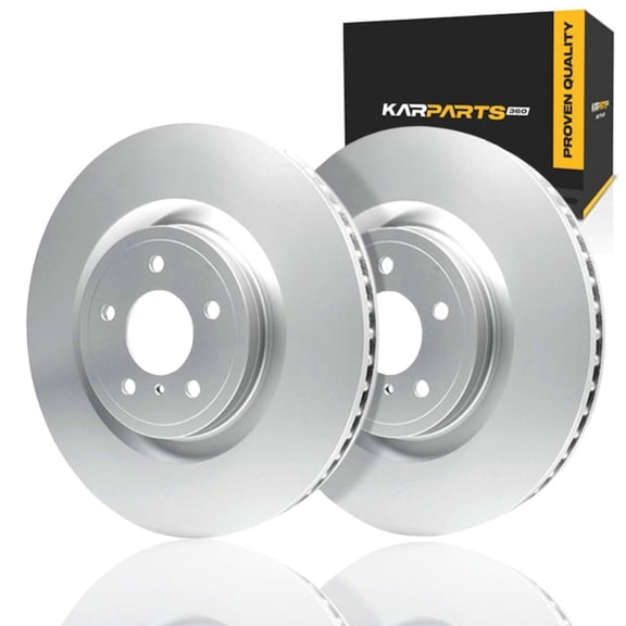 KarParts360 For Audi A3 Sportback e-tron 2016 2017 Brake Rotors | Cast Iron | 1-Piece Rotor Construction