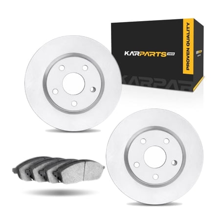 KarParts360 For Audi A5 2021 2022 Brake Set Rear | Cast Iron | Performance / Racing Driving Style | Plain Rotor Style