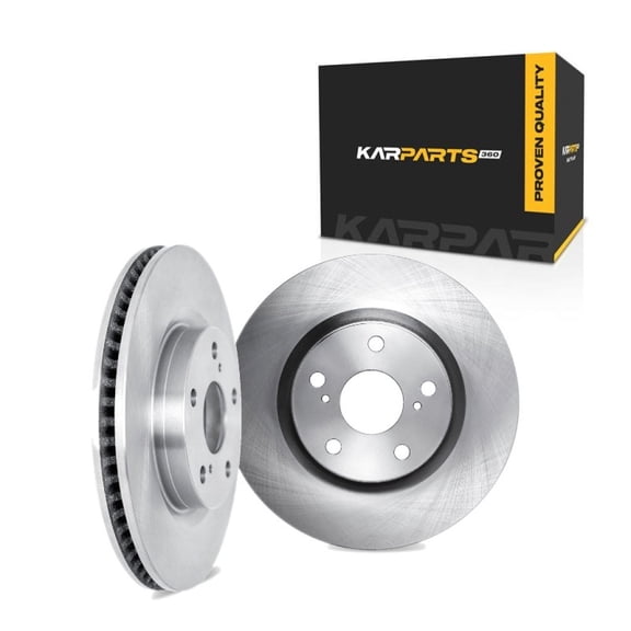 KarParts360 For Audi Q8/SQ8 E-tron 2024 Brake Rotor Set Rear | Cast Iron | Rotors Only Design | 1-Piece Construction