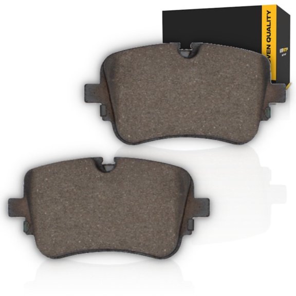 KarParts360 For Audi Q8 e-tron/SQ8 e-tron 2024 Brake Pads | Ceramic | Electronic Pad Wear Sensor | 65 Millimeters / 2.56 Inches Inner Height