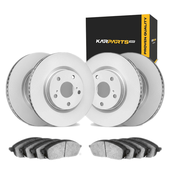 KarParts360 For BMW 120i 2016 2017 2018 Brake Set Front and Rear | Cast Iron Rotor Material | Performance / Racing Driving Style | Plain Rotor Style