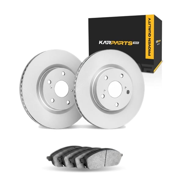 KarParts360 For BMW 230i xDrive 2020 2021 Disc Brake Pad and Rotor Set | Performance / Racing Driving Style | Plain Style | Cast Iron Material