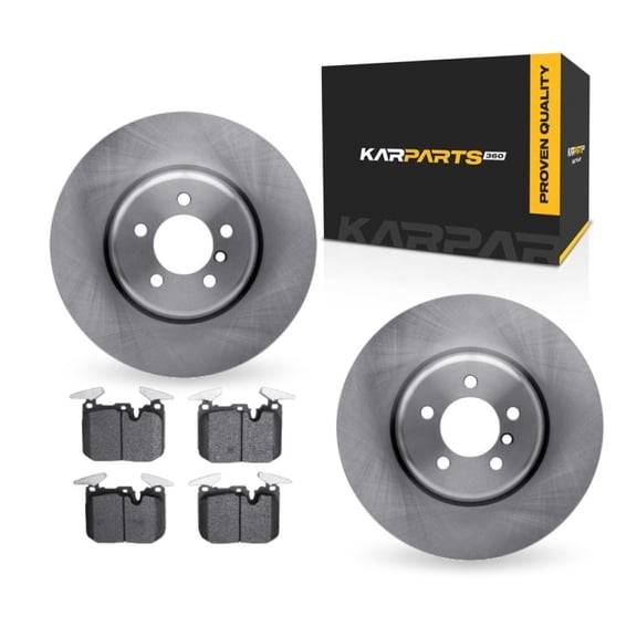 KarParts360 For BMW 325i/335is 2013 Brake Rotor Set | Vented Rotor