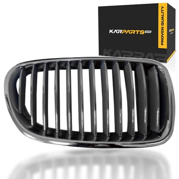 KarParts360 For BMW 528i/535i/550i 2011 2012 2013 Grille Passenger Side | Replacement For BM1200213 | 51712165528