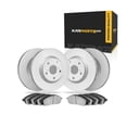 thumbnail image 1 of KarParts360 For BMW 540i 2000 2001 2002 2003 Disc Brake Set | Front and Rear | Plain Rotor Style | With Brake Pads | Excluded Calipers | With Sensor, 1 of 4