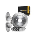 thumbnail image 1 of KarParts360 For BMW 740i 1995 Brake Rotor Set Rear | Excluded Calipers | Plain Rotor Style, 1 of 4