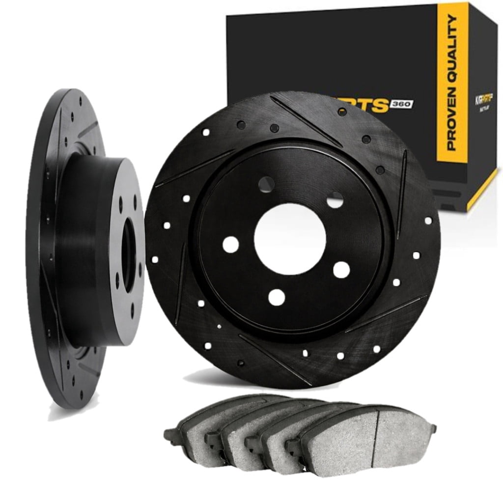 KarParts360 For BMW Z3 1998 Brake Rotor Set | Cast Iron | Black ...