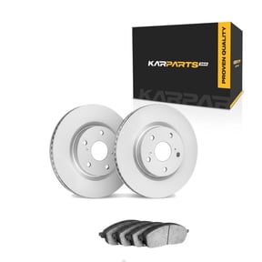 KarParts360 For Cadillac ATS 2013-2019 Brake Set Front | Cast Iron Rotor | Performance / Racing Driving Style | Plain Rotor