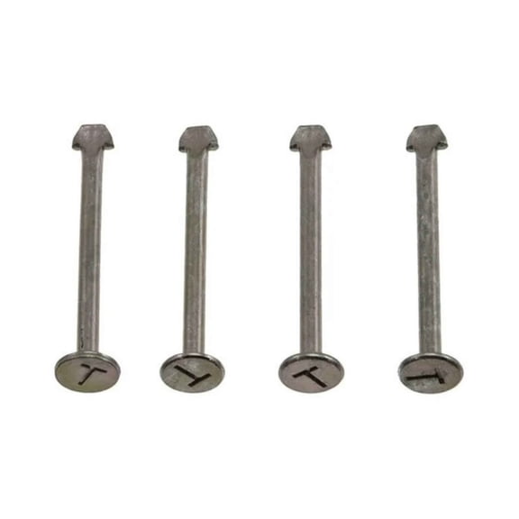 KarParts360 For Cadillac Commercial Chassis 1990 1991 Brake Spring Hold Down Pin | 4 Pieces | Steel Material | Yellow