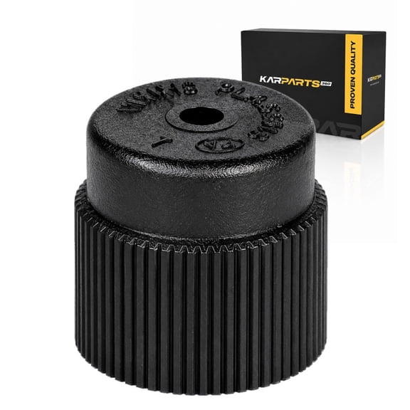 KarParts360 For Cadillac Eldorado 1994 1995 A/C Service Valve Fitting Cap | Plastic | Black | Replacement For 52458768