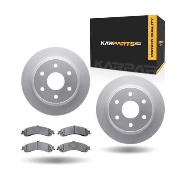 KarParts360 For Chevy Avalanche 1500 2002 03 04 05 2006 Brake Rotor Set Rear