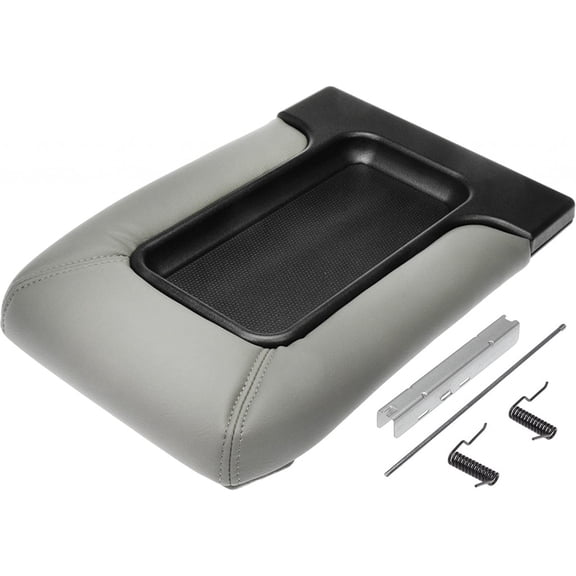 KarParts360 For Chevy Avalanche 1500/2500 2002 03 04 05 2006 Console Lid | Plastic Vinyl | Light Gray | Replacement For 19127365