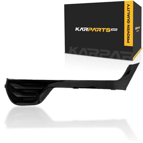KarParts360 For Chevy Blazer 2023 2024 2025 Headlight Molding Passenger Side | RS And Premier Models | Black | Replacement For GM1039300 | 42750956