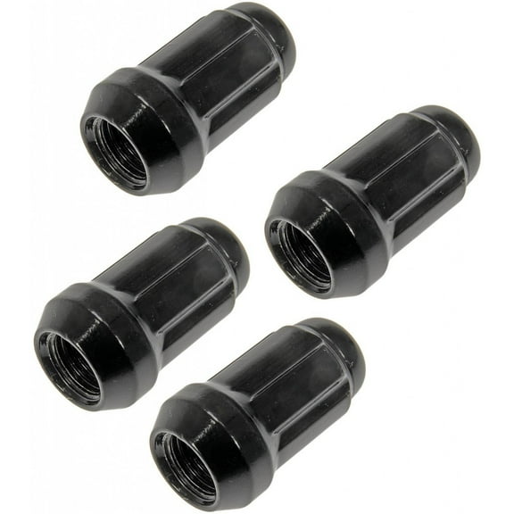 KarParts360 For Chevy Bolt EUV 2022 Wheel Lug Nut | 4 Pieces | Made Of Steel | Matte Finish | Black | M12-1.50 Thread Size