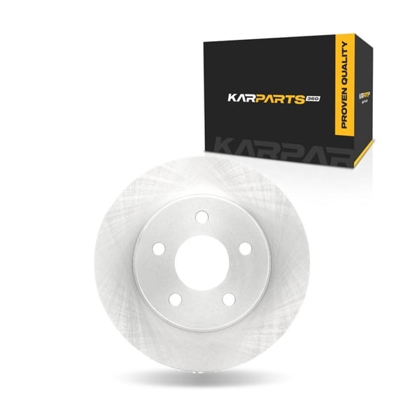 KarParts360 For Chevy HHR 2008 2009 2010 Disc Brake Rotor | Rear | Cast Iron Material | Solid Type | 5 Lug Holes