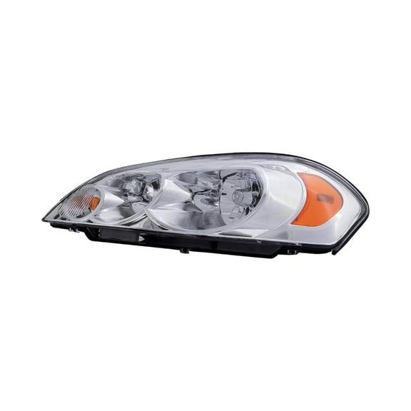 KarParts360 For Chevy Impala 2006-2012 Headlight Driver Side | Clear Lens | Plastic | 12.8 Voltage | With Bulbs | Replacement For 10335105, 15775402